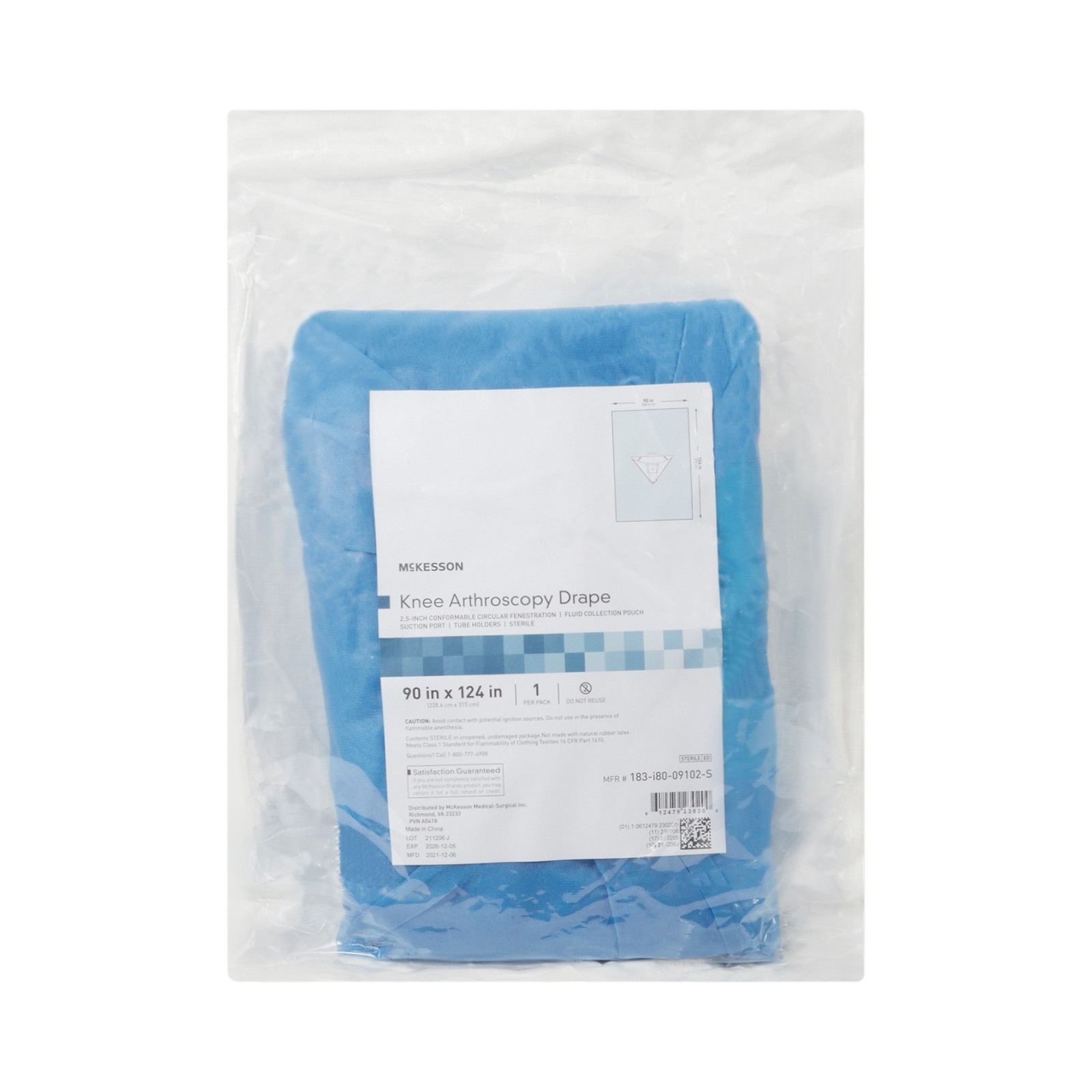 McKesson Orthopedic Drape Blue 90 W X 124 L Inch 183-I80-09102-S