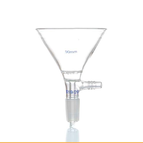 Wholesale 50mm-150mm Clear Glass Filter Funnel with Standard Joint for Flask
