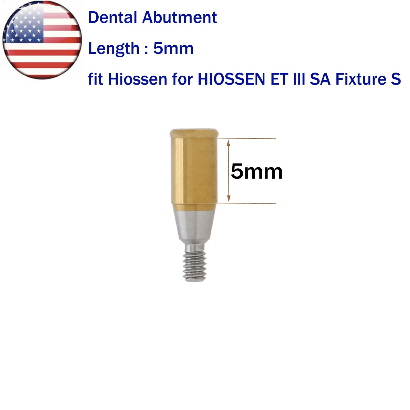 US Dental Locat0r Attachment Abutment Male Caps Kits Fit Nobel/Hiossen/Zimmer
