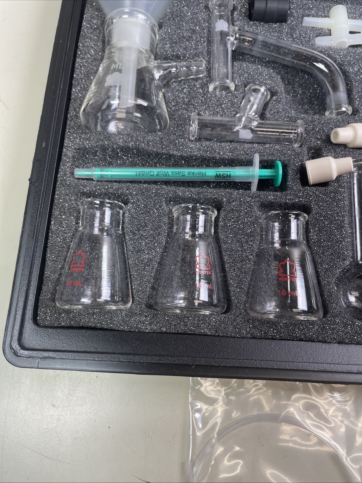 USED Kontes Microflex Williamson K-748000-0000 Chemistry Kit 16pc Glass + More 6