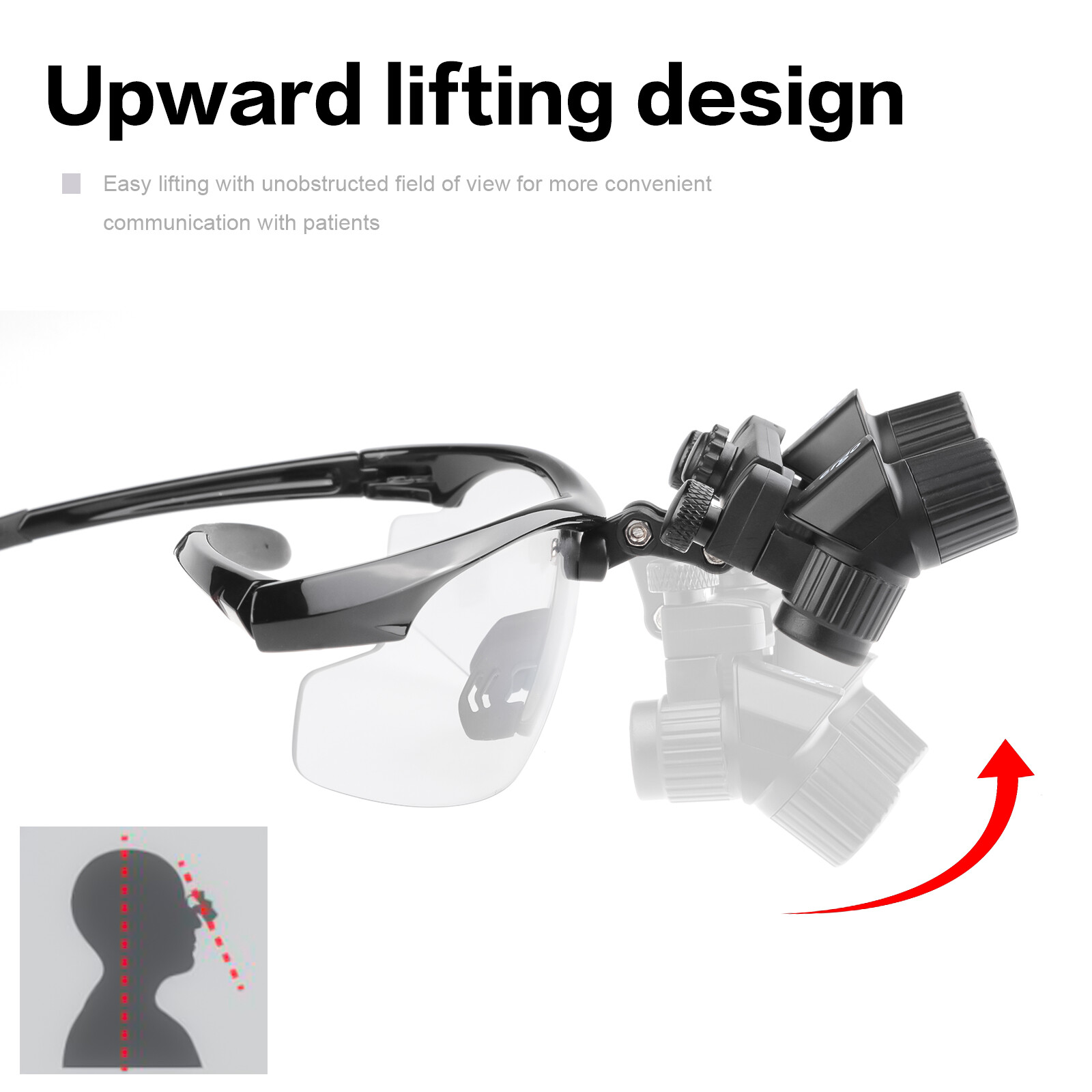 4.0X450mm Ergonomic Design Ergo Prism Loupes Dental ENT Surgical Binocular Loupe