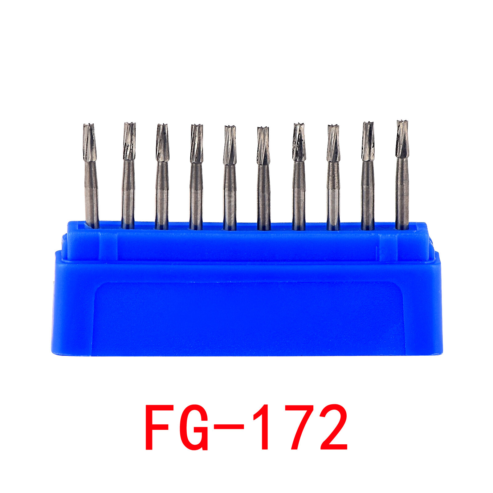 10Pcs Dental Round Tungsten Carbide Burs FG Bur Drill for High Speed Handpiece