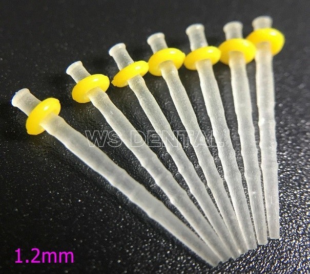Dental Quartz Fiber Post Transparent Root Canal Pins Screw Post 1.2 1.4 1.6 1.8