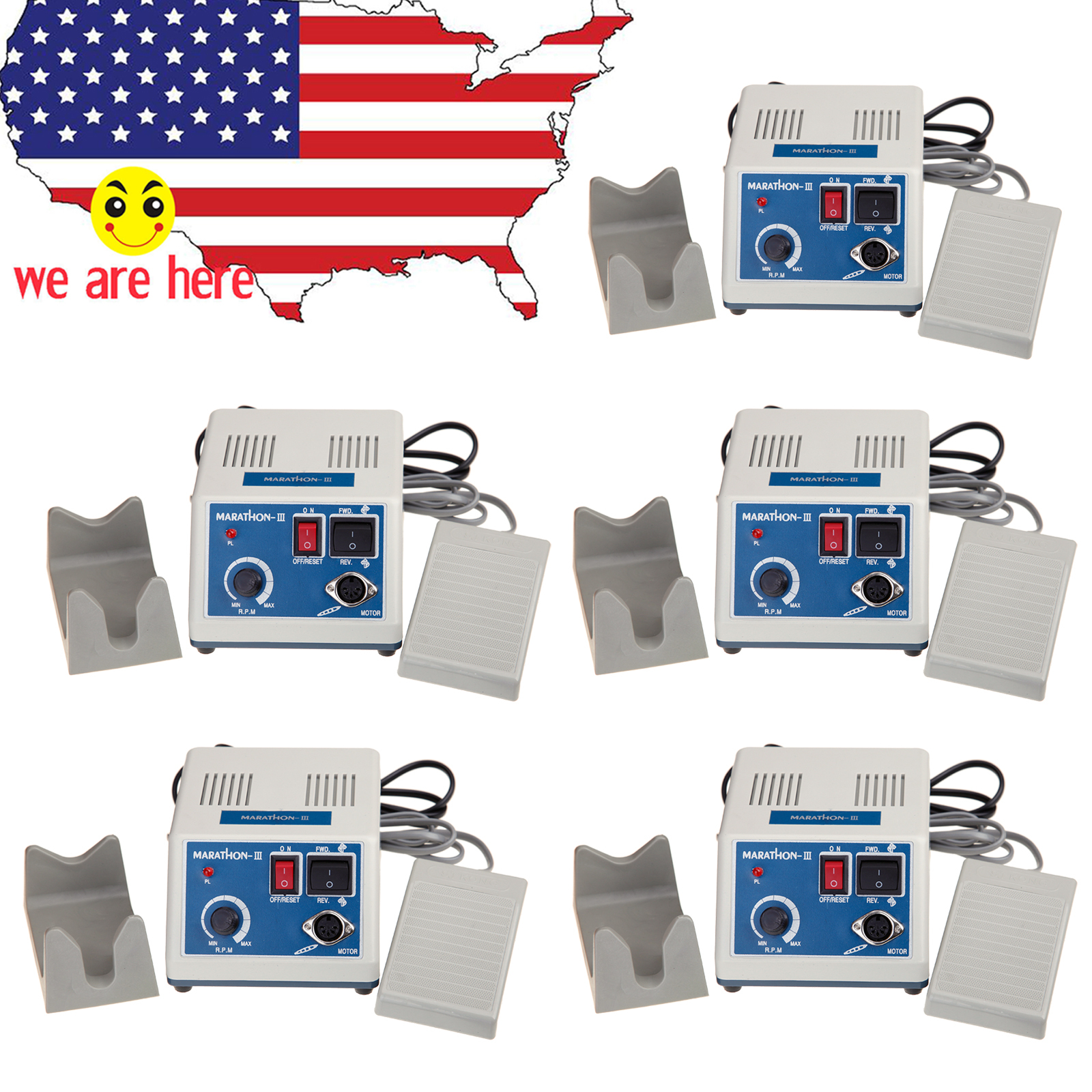 5X USA !! Dental Lab Marathon Polisher Machine 35K RPM Polishing Micromotor N3