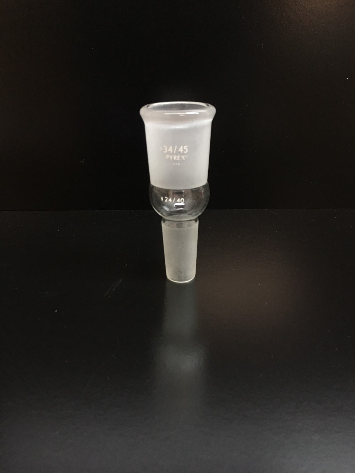 Corning Pyrex Cat 8800-3424 Reducing Adapter 34/45 Top To 24/40 Bottom