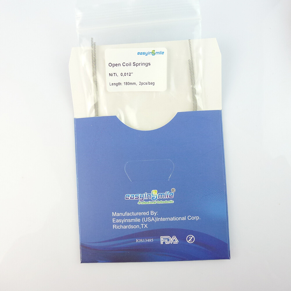 2Pcs/1PACK Dental Orthodontic Closed Coil Spring Anterior Niti Open Close Coil
