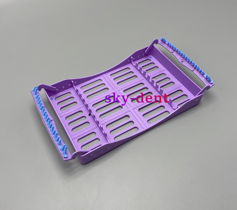Plastic Dental Autoclave Sterilization Cassette Rack Box Tray For 5 Instruments