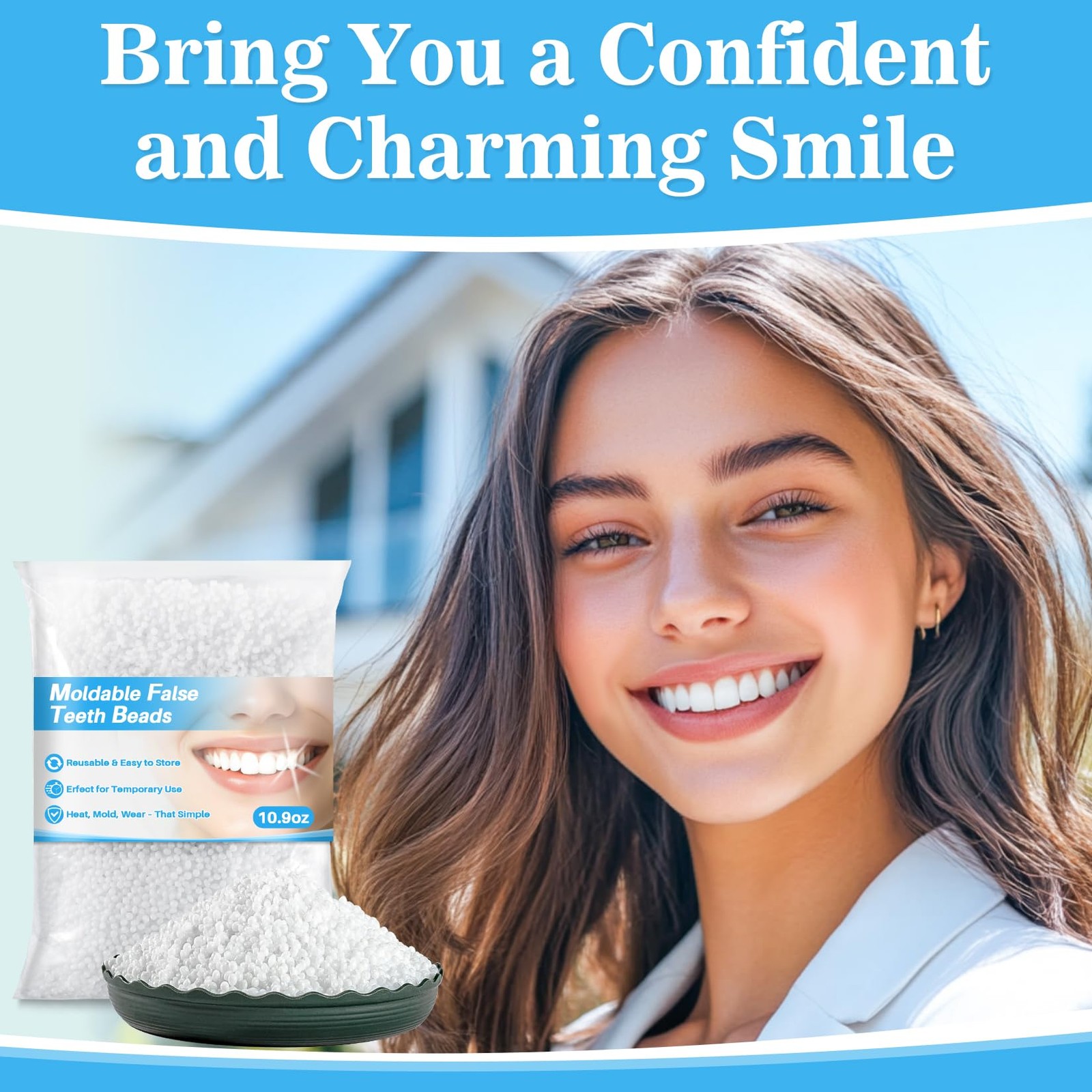 RAINFLOW 10.9oz Whiten Fitting Beads – Teeth Whitening 0.04 Ounce (Pack of 1)