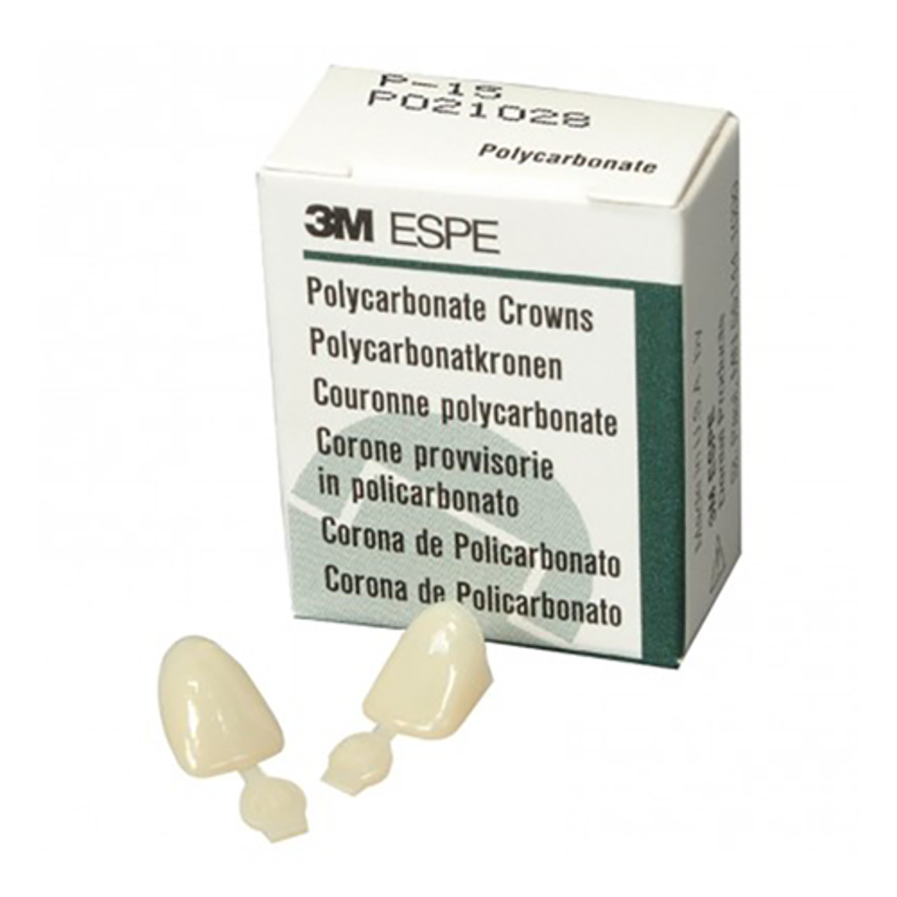3M ESPE P15 Polycarbonate 15 Upper Left Central Crown Forms 5/Bx