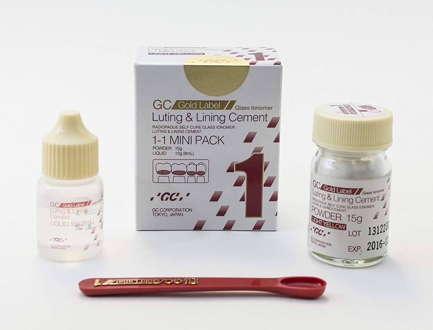 Dental GC Gold Label 1 High Strength Luting & Lining GIC Cement – MADE IN JAPAN