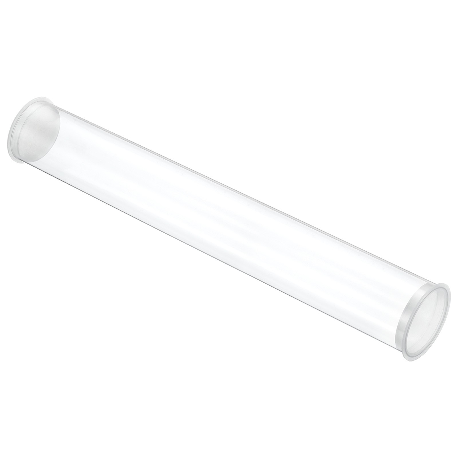 11.8″L x 1.7″Dia Plastic Clear Storage Tubes 1Pcs PC Rigid Tube with Cap