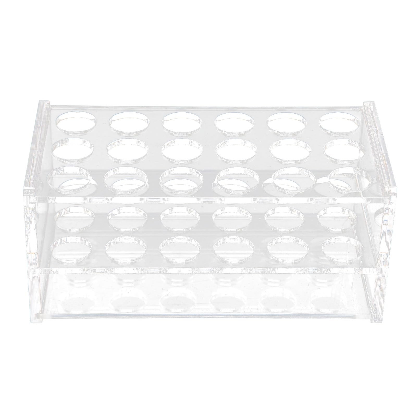 Centrifuge Tube Holder Acrylic Rack 17mm Tubes 18 Holes Transparent 10/15ml