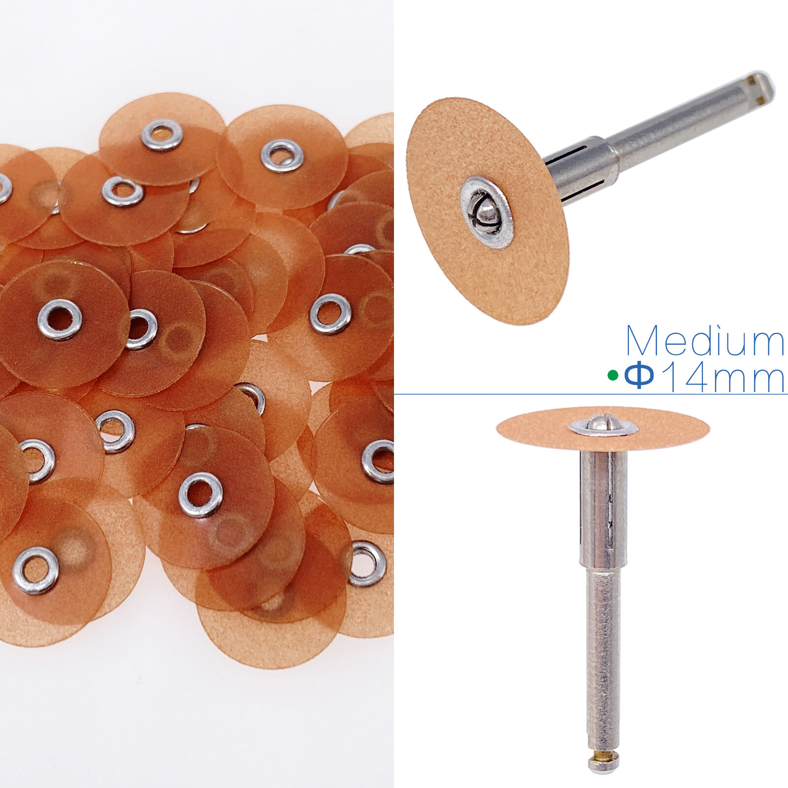 Dental Sof-Lex Soflex Contouring & Polishing All Sizes Pop-On Discs 0.55″ 14mm