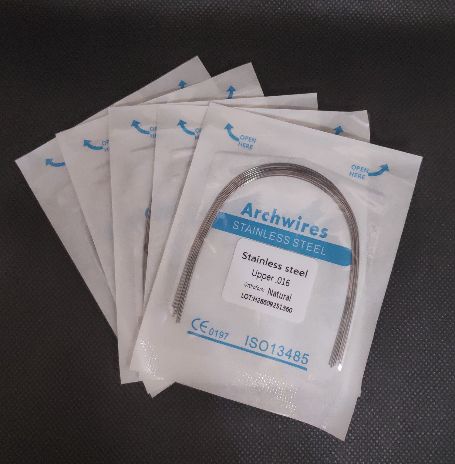 Dental Orthodontic Stainless Steel Arch Wires Round Wires Natural Form Arcos