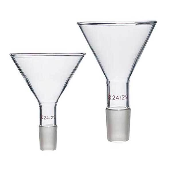 50mm – 150mm Clear Glass Funnel with Standard Joint to Chemistry Vacuum Flask CA