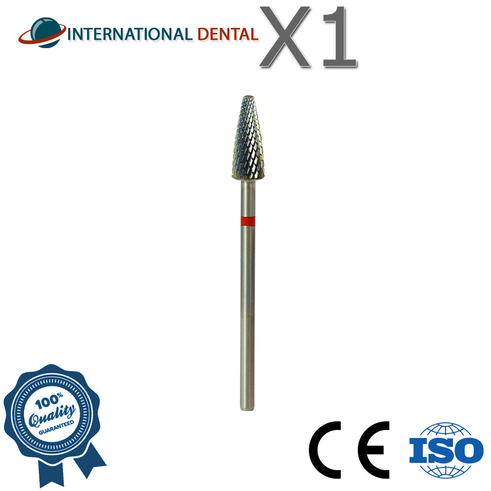 Dental Nail Lab Cross Cut Grinding Carbide Fraser Bur Fine Grit Ø6.0mm FZ302001
