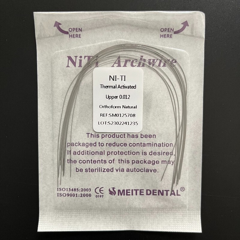 10 Packs Dental Orthodontic Thermal Activated Niti Round Arch Wires Natural Form