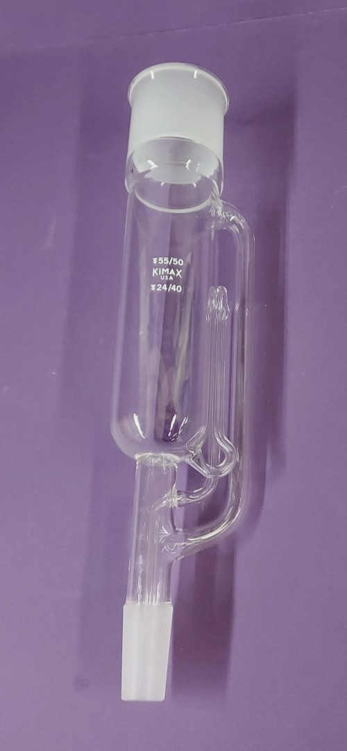 KIMBLE KIMAX 50mm Soxhlet Extraction Tube, 55/50 Top 24/40 Bottom, #24071-50