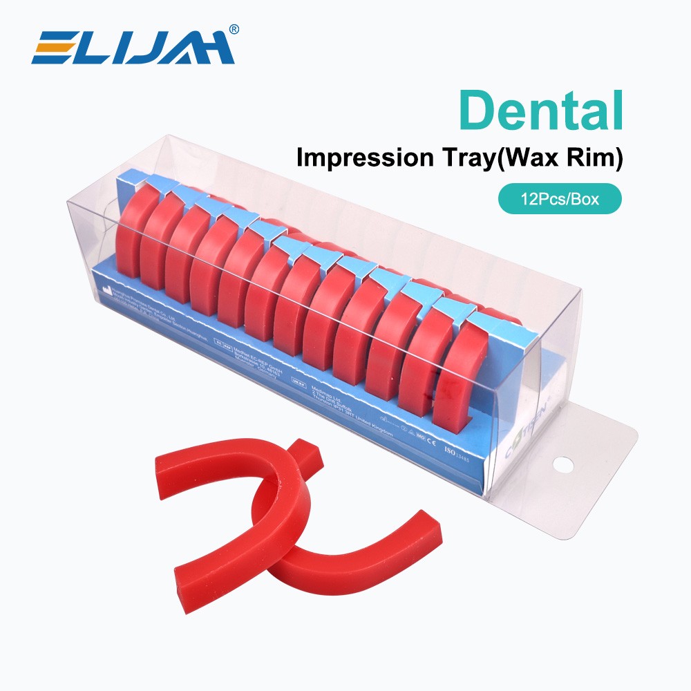 Dental U Shape Wax Rim Model Base Plate Wax Occlusal Wax Casting Bite Block-Red
