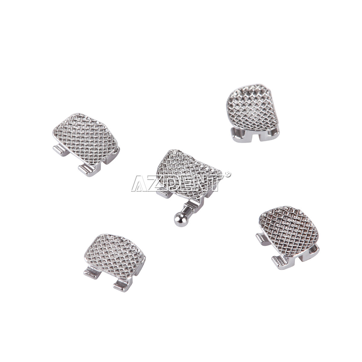 20pcs Dental Orthodontic Brackets Braces Mini Edgewise 022 Hooks 3 Metal AZDENT