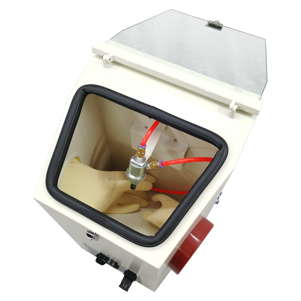 36 Mesh Emery Power Sandblasting Machine 110V Double Tank Repair