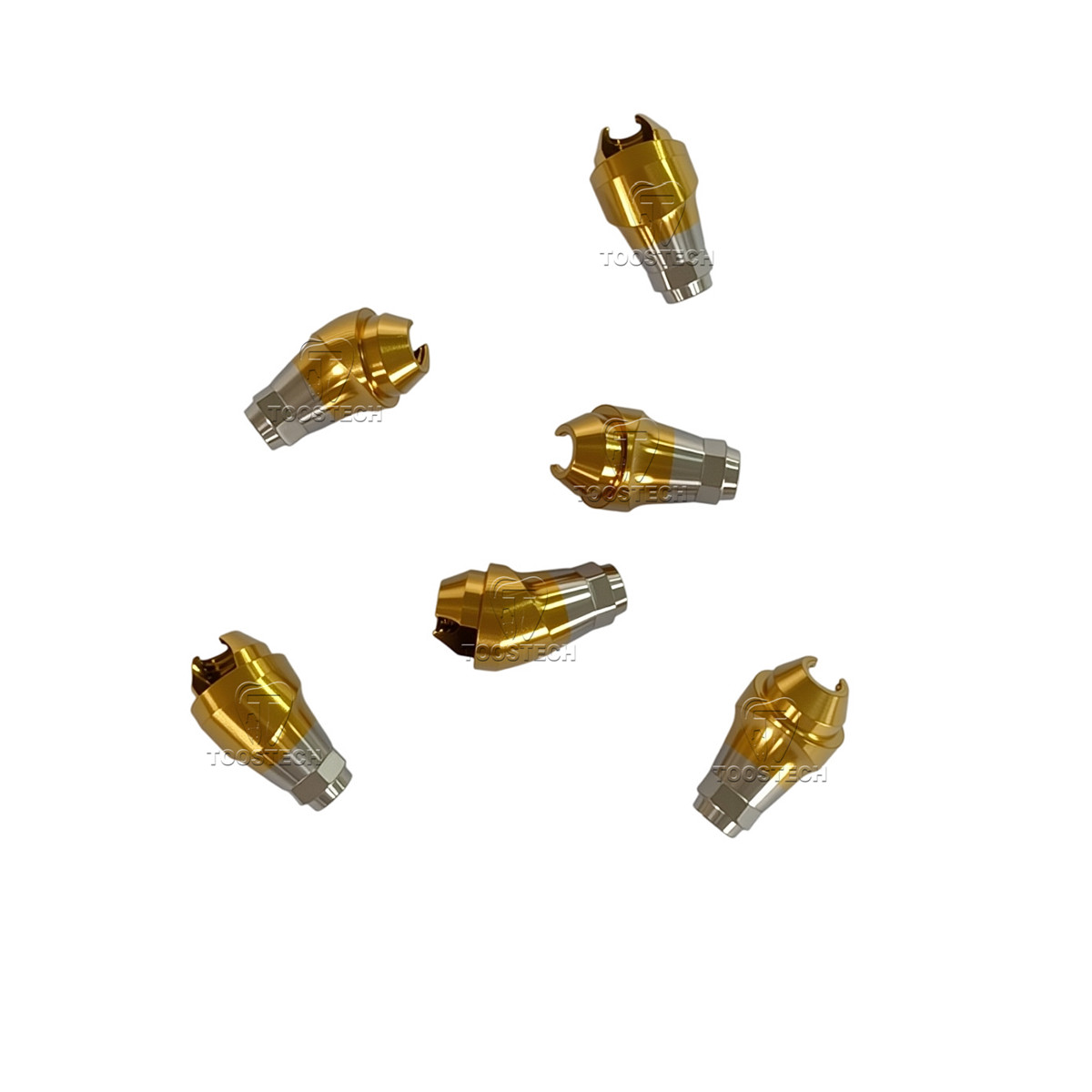10pcs Dental titanium Multi unit angled abutment fits to Den-tium superline D4.5