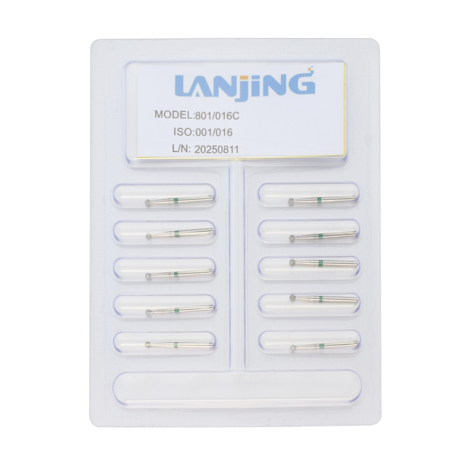 Dental Diamond Burs Surgical Long Round Ball FG Coarse Fine High Speed 801 801L