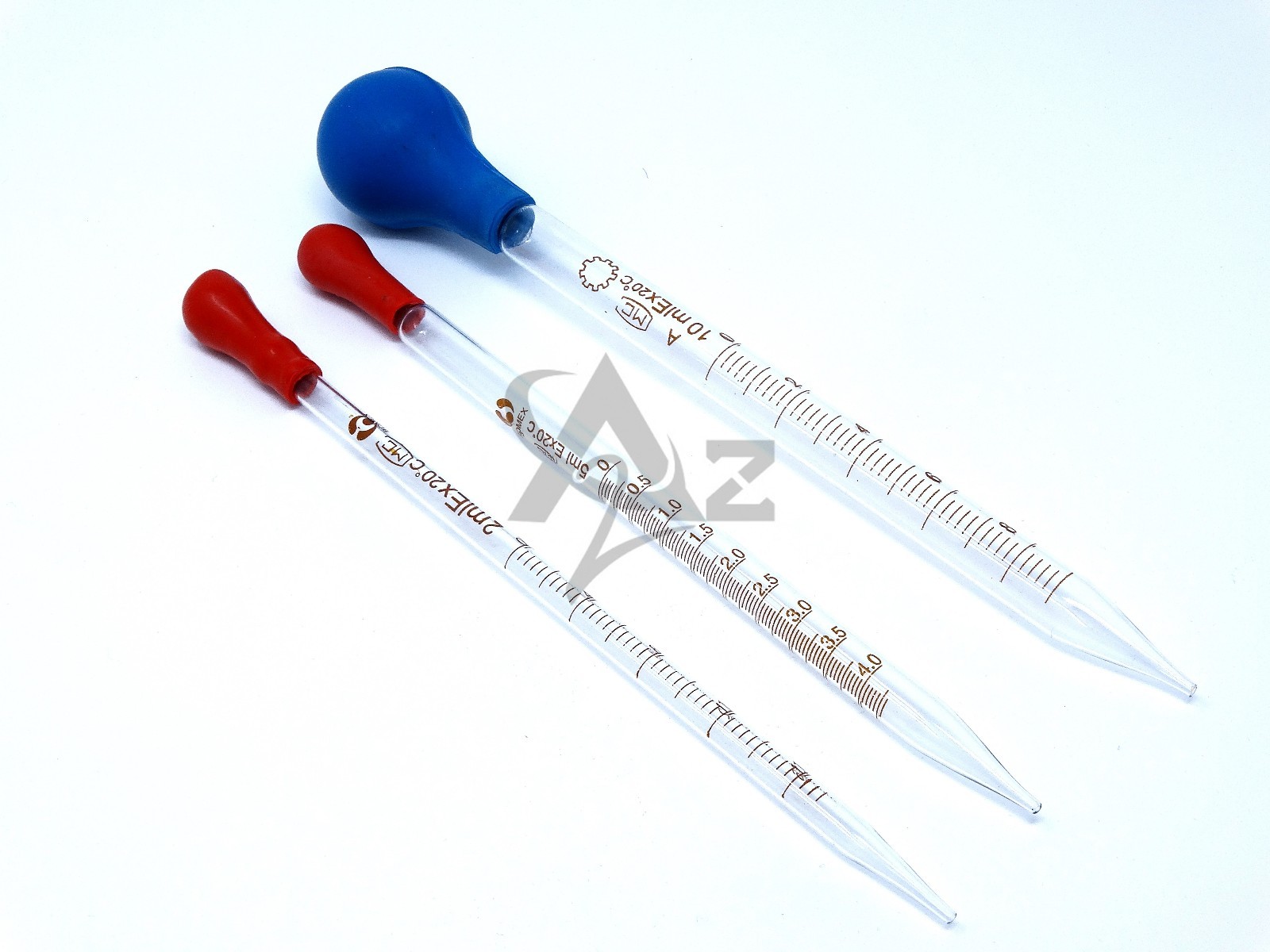3 Graduated Medicine Glass Droppers 2ml, 5ml, 10ml, Transfer Pipet Pipette 8″