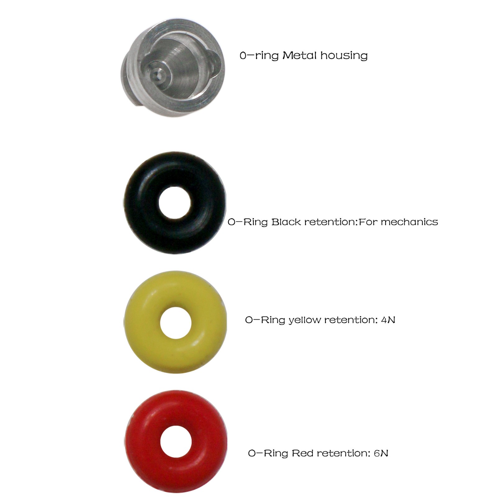 Hiossen/osstem Dental Ball Stud Abutment Hex O-ring Processing Retention Cap Set