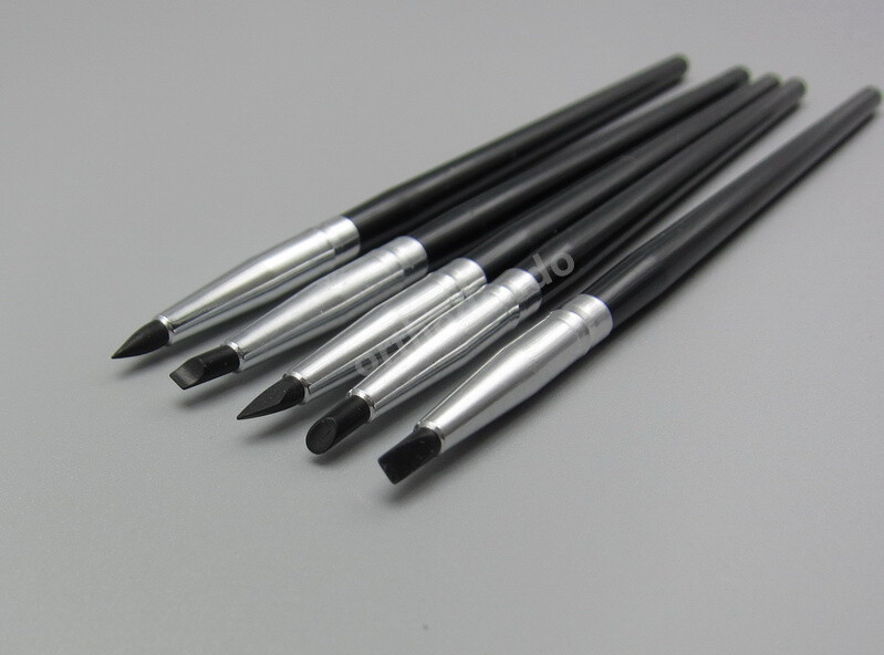 5pcs/set Dental Resin Composit Brush Pens Adhesive Porcelain Teeth Silicone pens