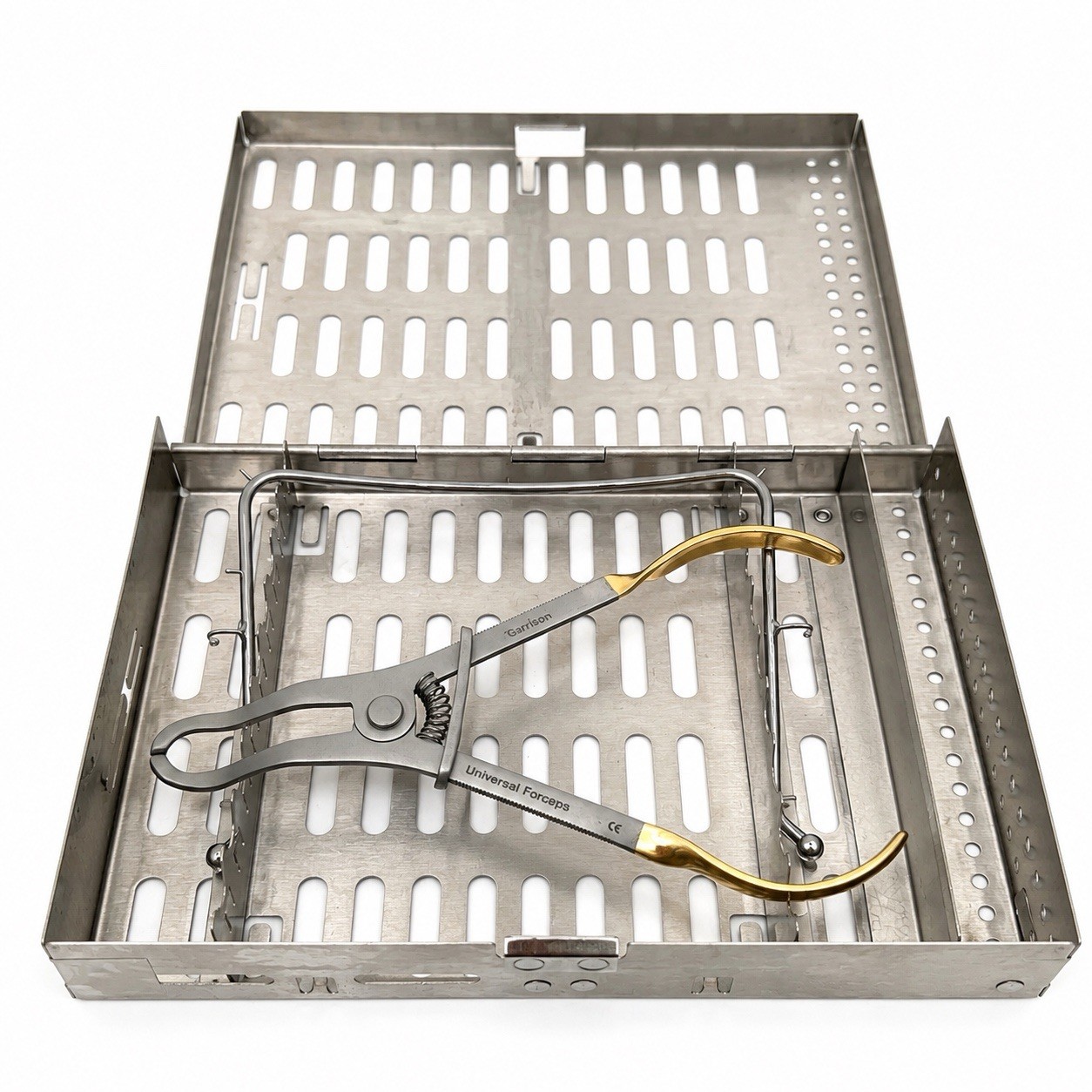 Hu-Friedy Cassette w/ Garrison Universal Forceps U071 Young 5” Rubber Dam Frame