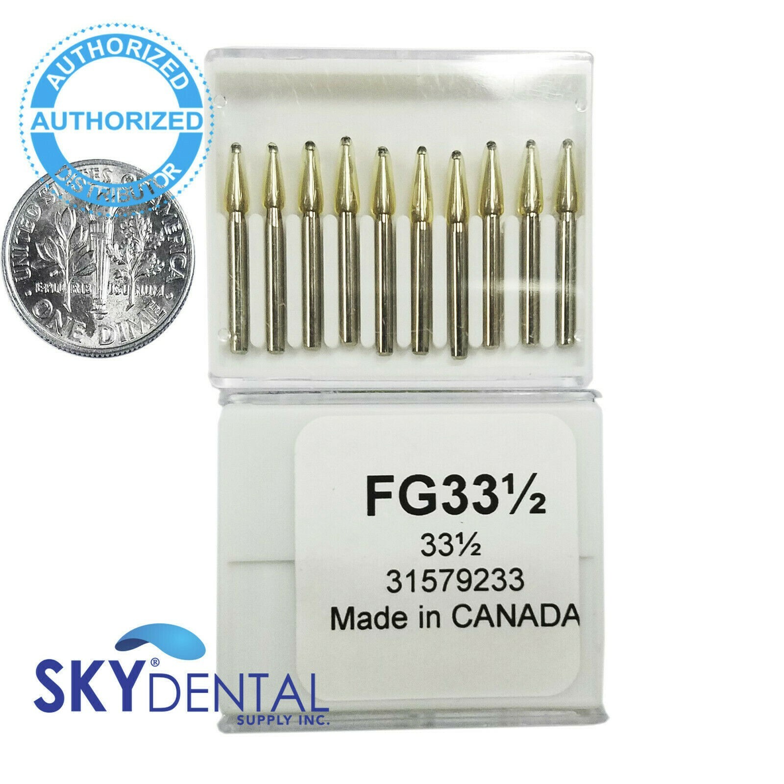 Beavers FG331/2 Carbide Burs Bur FG #331/2 Friction Grip Made Canada 100-10/PK