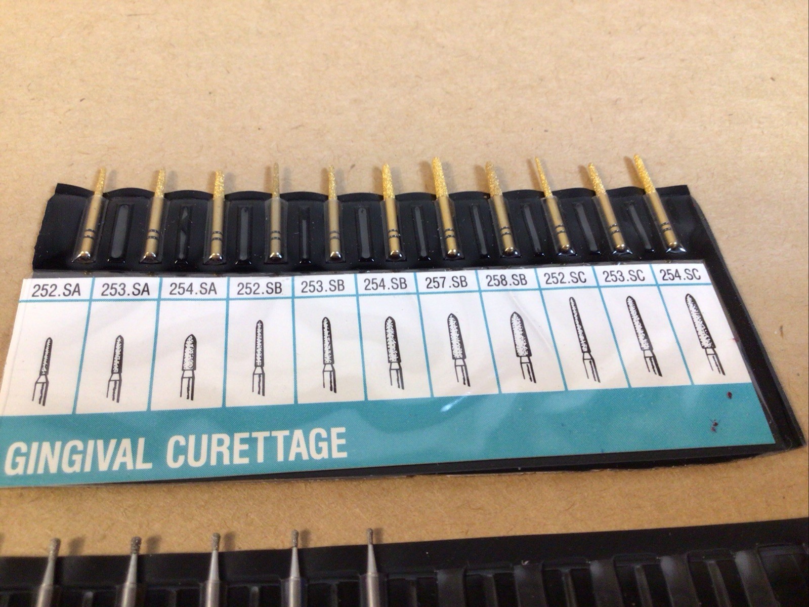 Vintage Premier Dental TWO STRIPER General Operative, Pears, Cones, Gingival