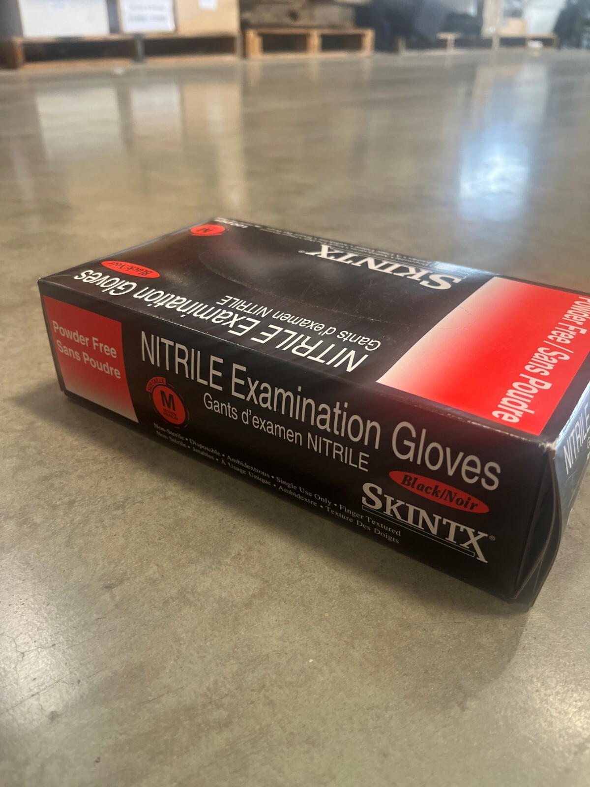 Disposable Gloves | Nitrile | Exam Grade | Black | Powder Free | SKINTX