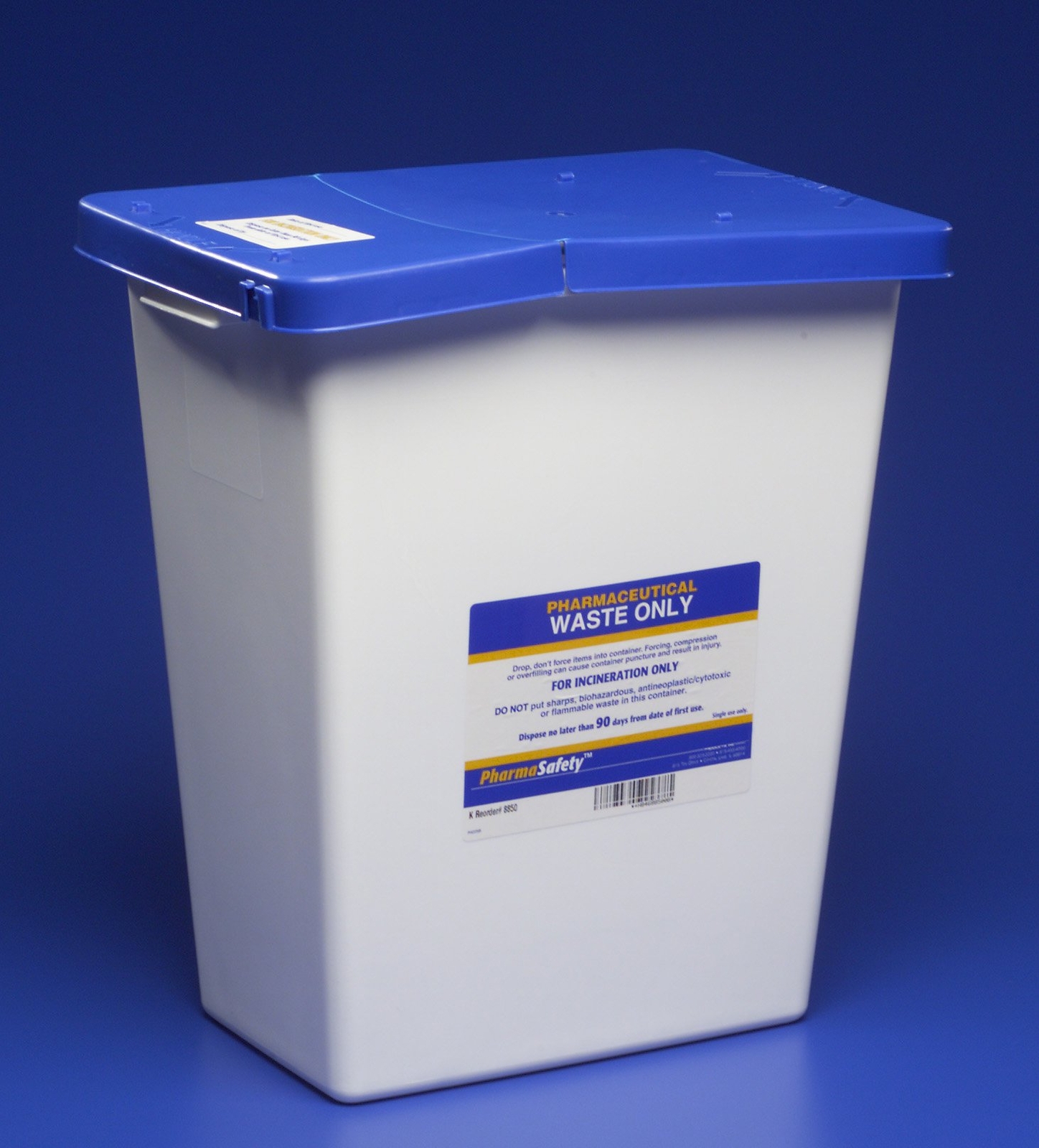 PharmaSafety Pharmaceutical Waste Container 12 gal. Vertical Entry