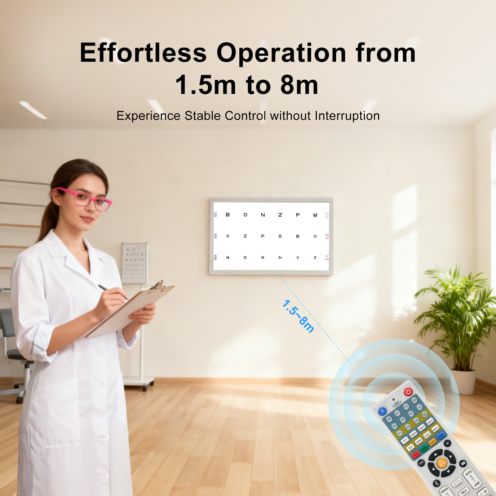 19 Inch Screen Ophthalmic LCD Visual Acuity Vision Chart Optical Testing Monitor