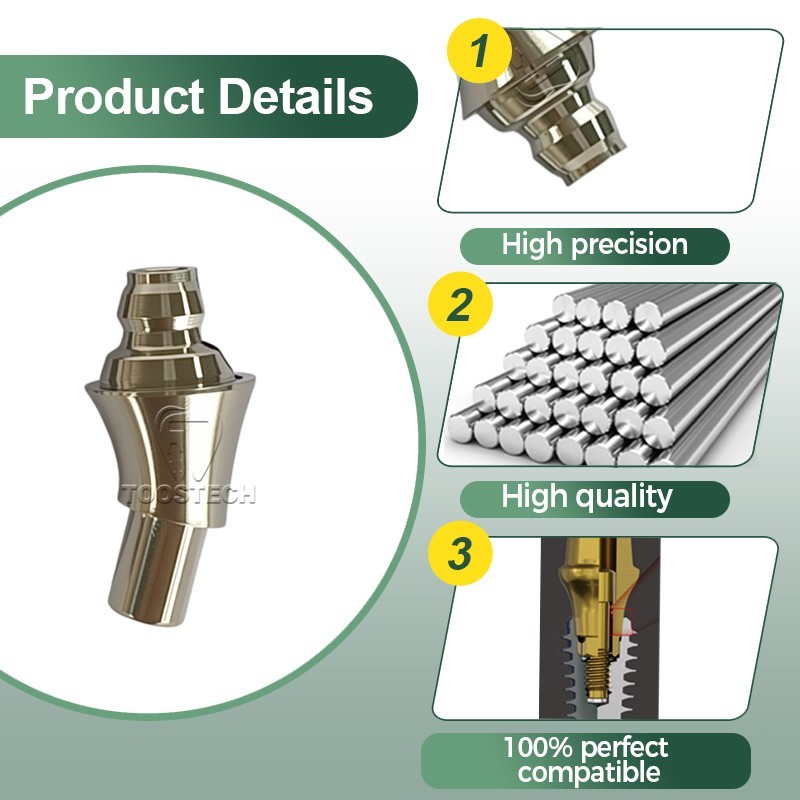 10pcs Titanium Multi unit angled abutment fits to Bredent SKY fast & fixed