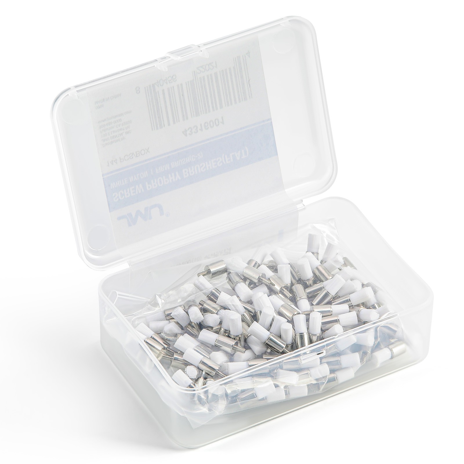 144 Dental Screw-Type Paste Prophy Taper Polishing Brushes Nylon Colorful/White