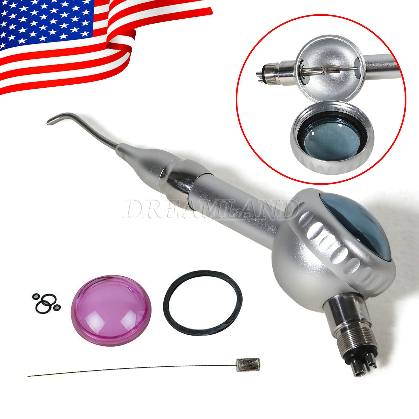 New Dental AIR Turbine POLISHER Teeth Scaler Polishing UNIT Prophy N4 Handpiece