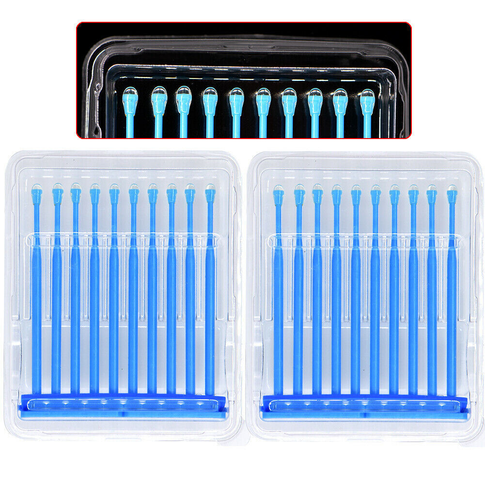 1 Kit 20 Pc Dental Veneers Teeth Stick Adhesive Rod For Inlay Crowns Refill Blue
