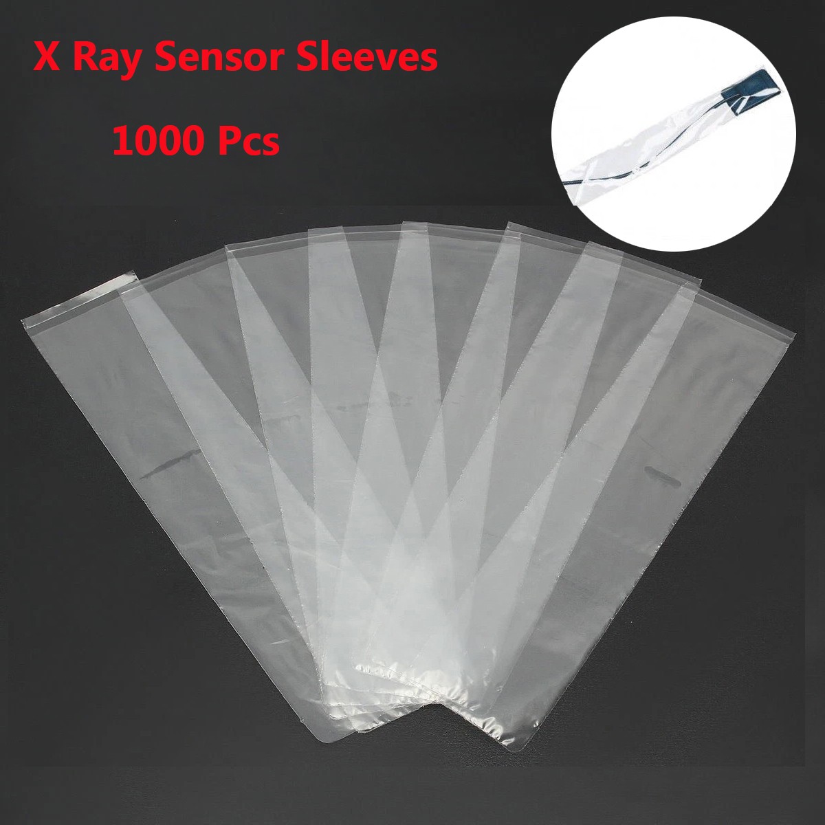 1000Pcs/Box Dental X-Ray Sensor Covers Disposable Sensor Sleeves 4.5cm*20cm