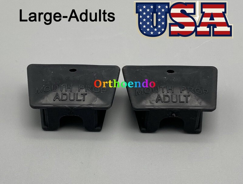 Dental Mouth Props Autoclavable Silicone Bite Block Adult Kid Latex Free 2Pcs