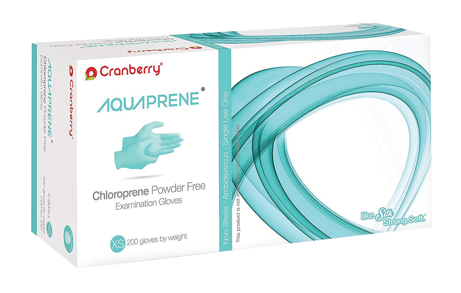 Cranberry AquaPrene Chloroprene Gloves (Pkg. 200)