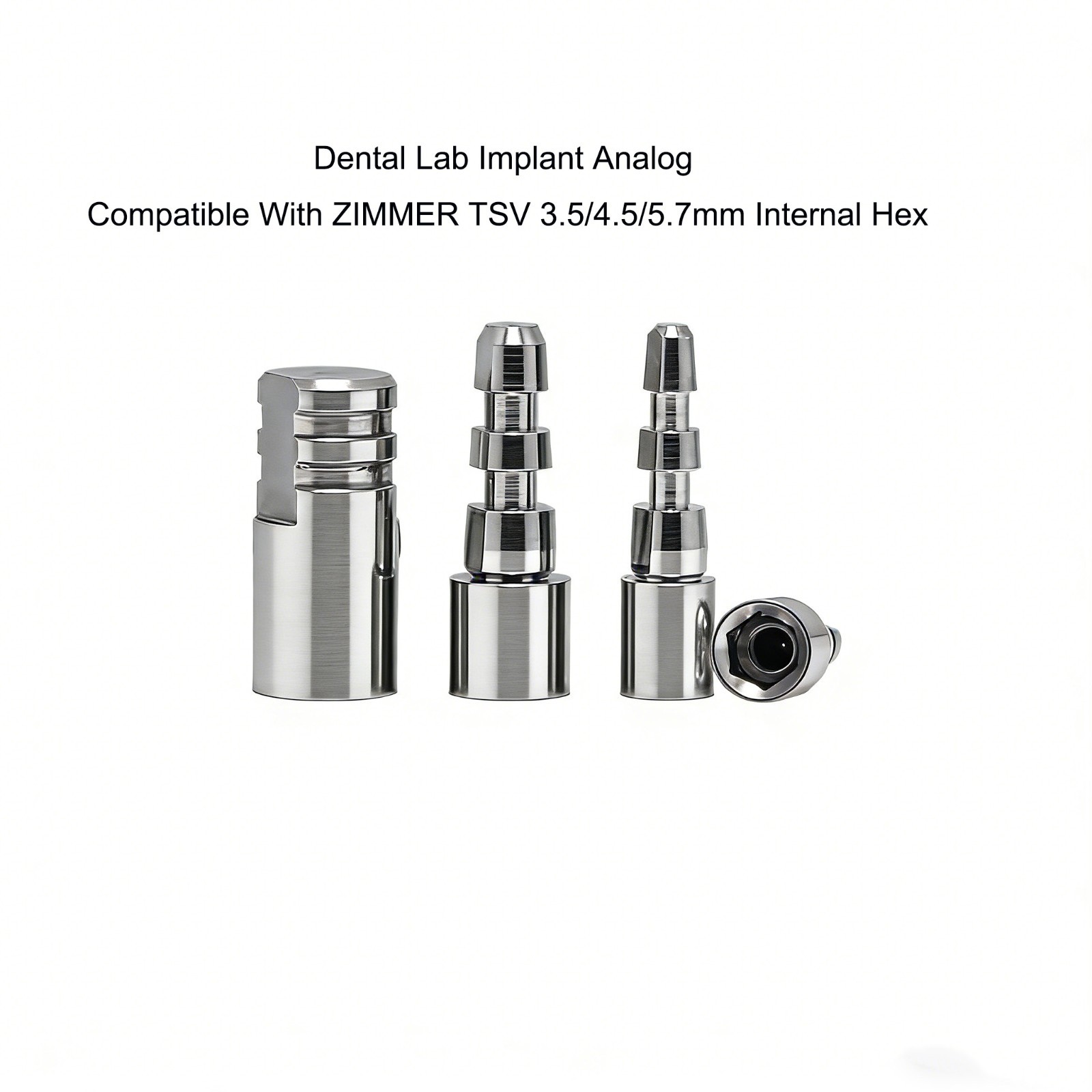 Dental Lab Implant Analog Compatible With ZIMMER TSV 3.5/4.5/5.7mm Internal Hex