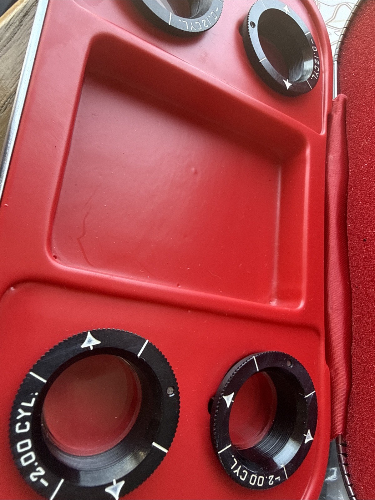 American Optical Astigmatic Correction Test Lenses in Case