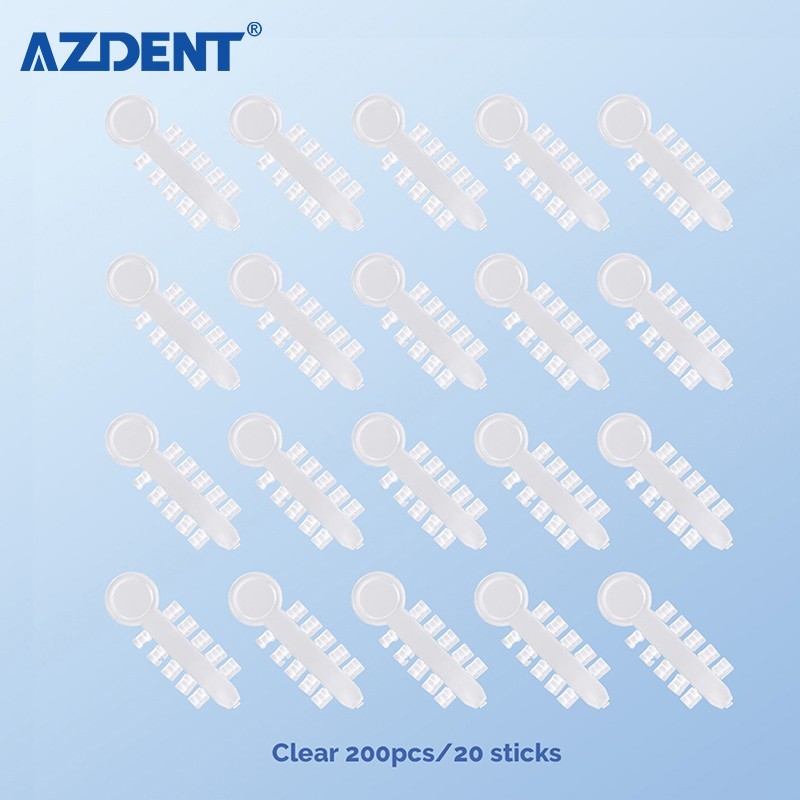 200pcs Dental Orthodontic Wire Bracket Rotation Occur Wedges Rubber High Elastic