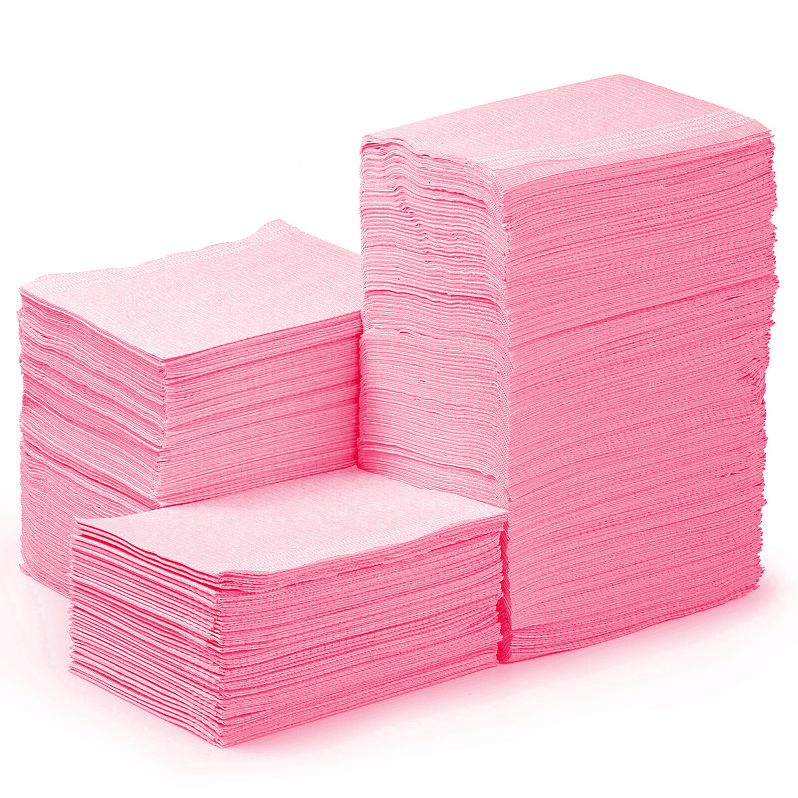 500pcs Pink Patient Bibs Towel For Dental Medical Tattoo use 3-Ply Disposable