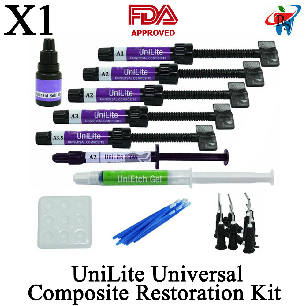 DSI Dental UniLite Universal Composite Teeth Restoration Kit Esthetic Light Cure
