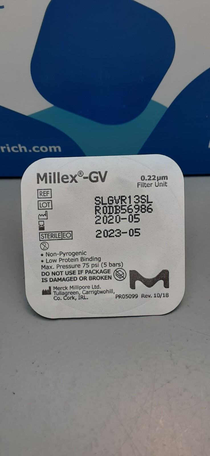 Millipore Millex-GV Filter Unit 0.22μm 33 mm (100 pcs)SLGVR13SL