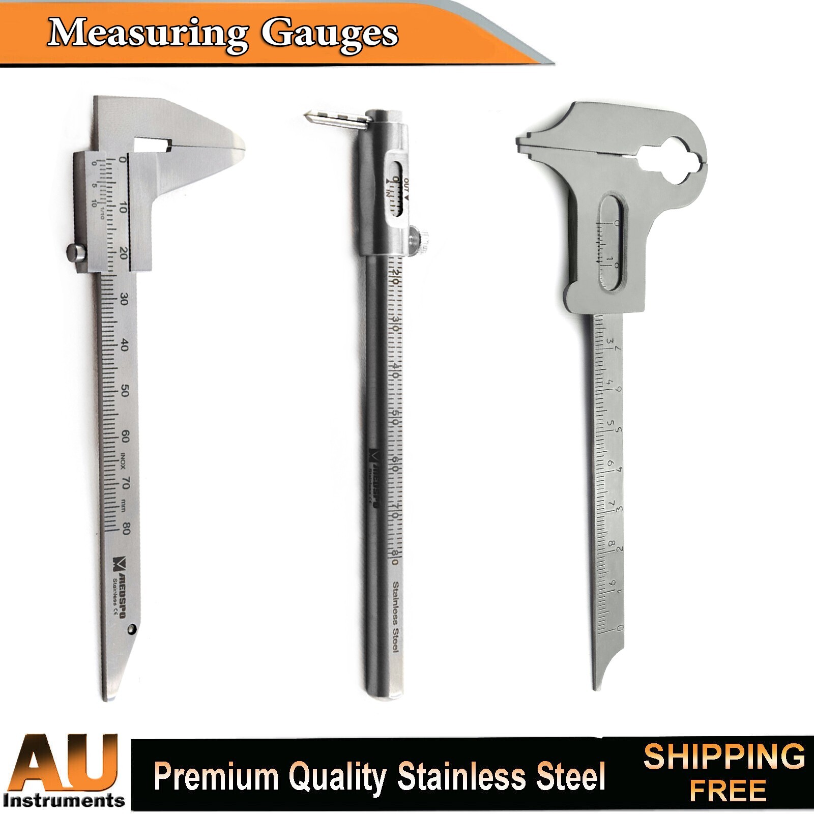 Orthodontics Boley Gauge Measuring Sliding Caliper Gauges Duck Barren Lab